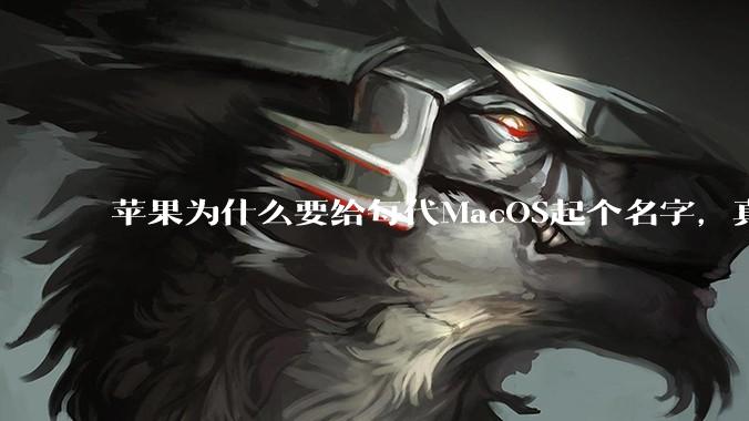 苹果为什么要给每代MacOS起个名字，真以为人们记得住分得清吗？